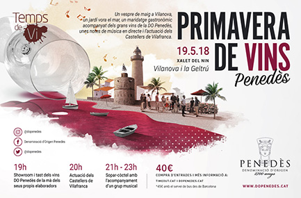 Els vins de la DO Penedès es maridaran amb un sopar a la vora del mar