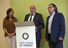 El conseller Jordi Baget destaca l'Alt Penedès per tenir un web pioner en promocionar els seus polígons industrials